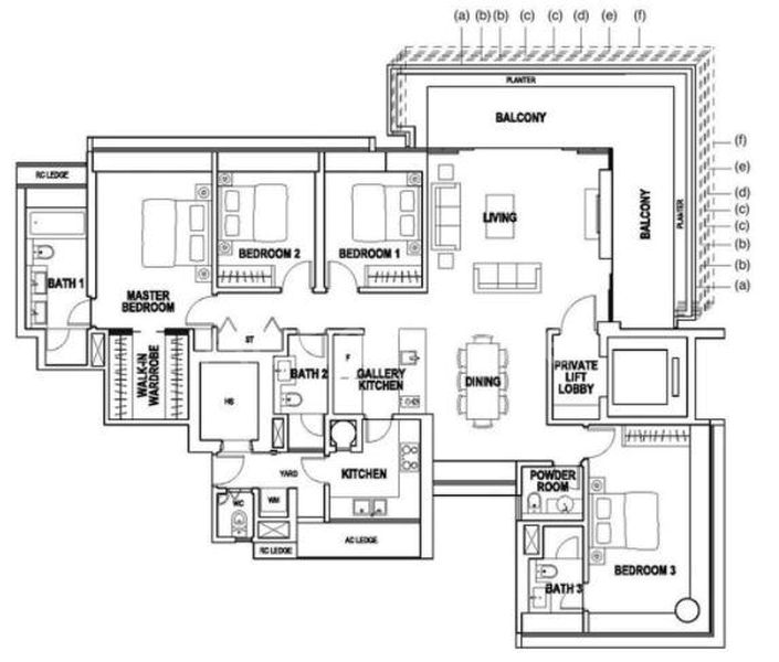 4 Bed Condo for Rent in  Paterson Suites - Image 9